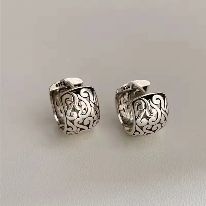 VENTFILLE 925 Sterling Silver CZ Star Moon Asymmetric Hoop Earrings for Women Girls Gold Silver Color Party Jewelry Gifts Jewelry Precision