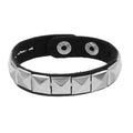 Unique Rivet PU Leather Spiked Studded Bracelet Bangle Gothic Jewelry Rivet Bracelet Punk Cuff Wrap Men Women Metal Wristband Jewelry Precision