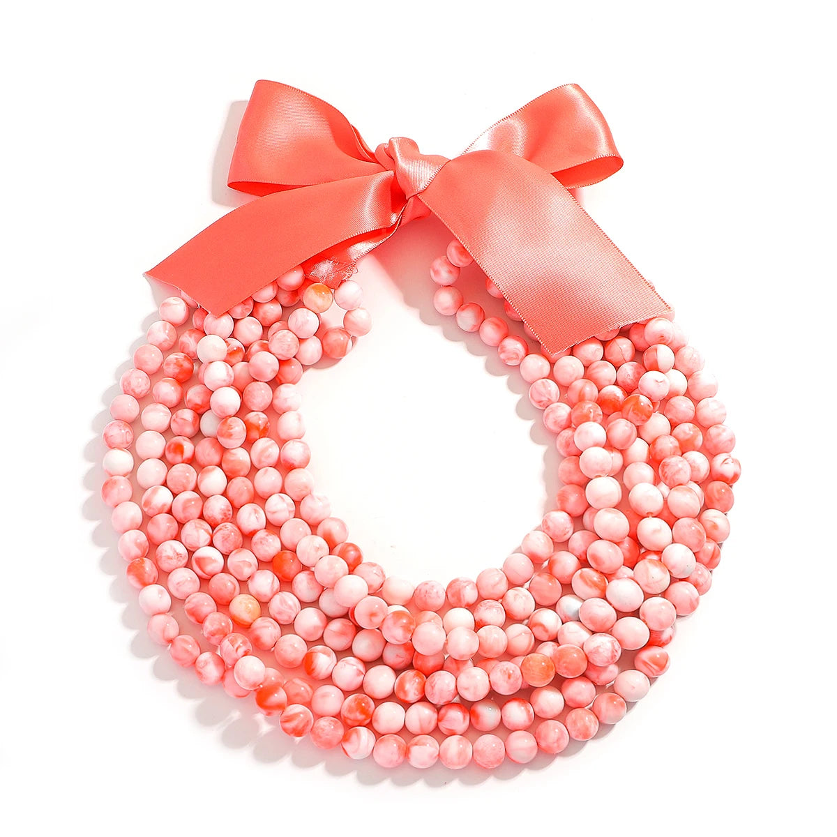 Bohemia Fashion Multilayer Blue Beaded Necklace For Women Jewelry Precision