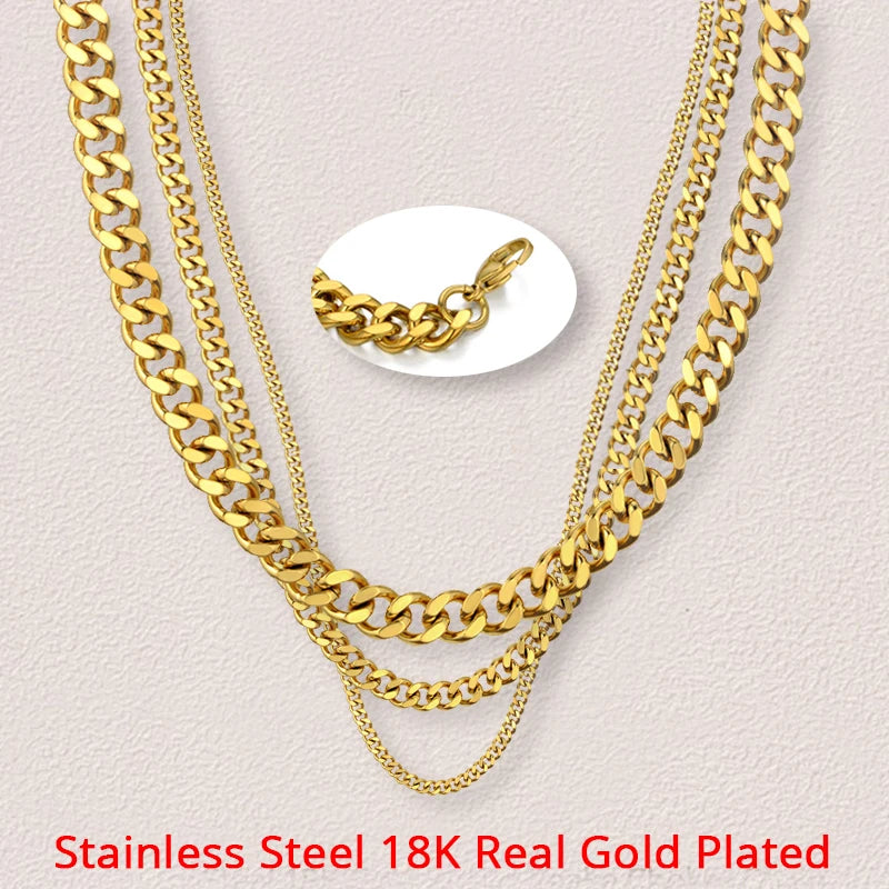 Hiphop Heavy Cuban Link Chains Necklaces Jewelry Precision