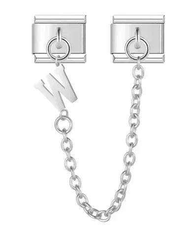 Fashion Chain Letter Elastic Charm Italian Links Fit 9mm Stainless Steel Modular Bracelet Making Women DIY Jewelry Jewelry Precision