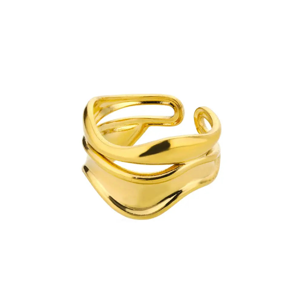 316L Stainless Steel Rings for Women Gold Color Never Fade Luxury Classic rings wedding couple rings Jewelry Free Shipping - Jewelry Precision