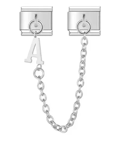 Fashion Chain Letter Elastic Charm Italian Links Fit 9mm Stainless Steel Modular Bracelet Making Women DIY Jewelry Jewelry Precision