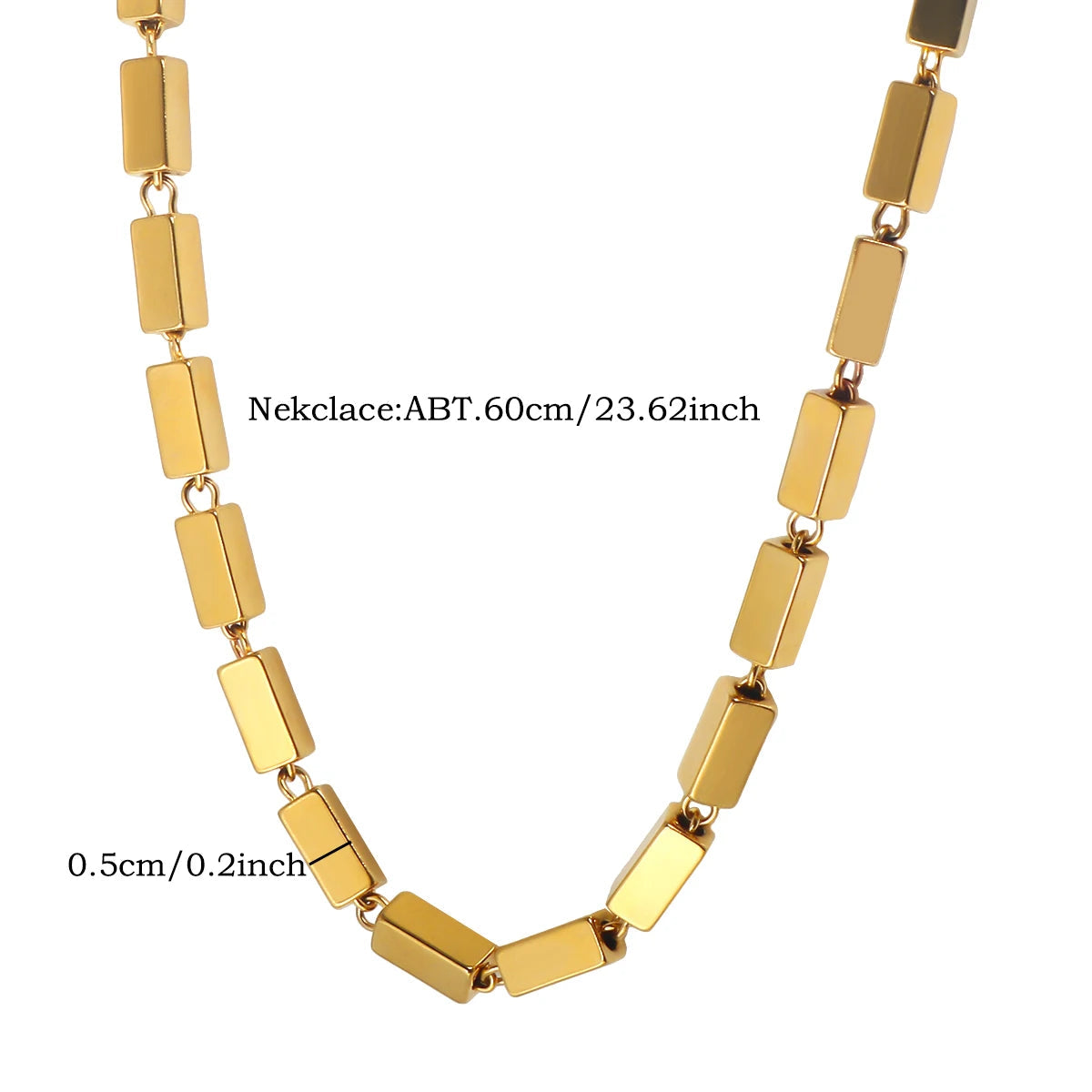 Thick Flat Cuban Link Chain Stainless Steel Necklace Bracelet Jewelry Jewelry Precision