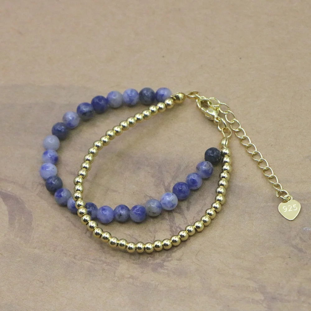 Lovely Fashion Natural Stone Bead Bracelet Baby Girls Lobster Clasp Accessories Girls Yoga Christmas Wedding Gift Jewelry Charm Jewelry Precision