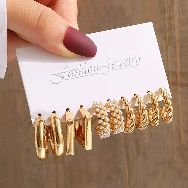 Antique Gold Pearl Geometry Jewelry - Jewelry Precision