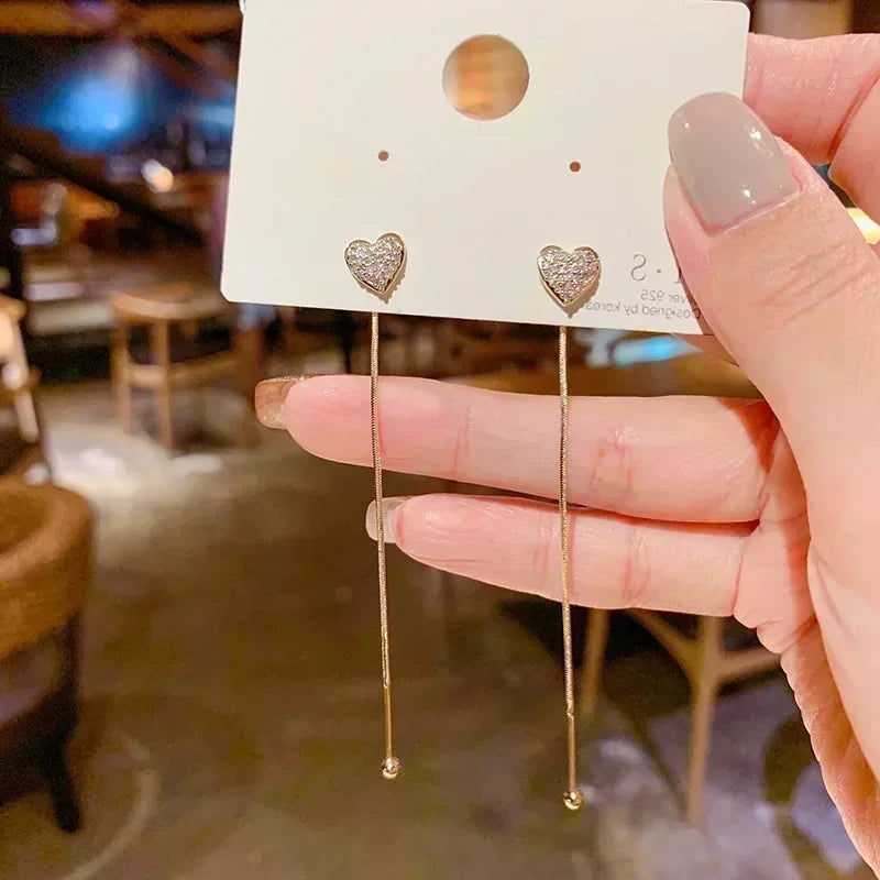 Green Crystal Golden Leaves Earrings for Women Individuality Daily Accessories Valentines Day Anniversary Birthday Jewelry Gifts Jewelry Precision