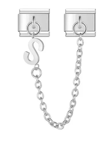 Fashion Chain Letter Elastic Charm Italian Links Fit 9mm Stainless Steel Modular Bracelet Making Women DIY Jewelry Jewelry Precision