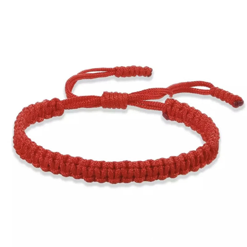 Handmade Braid String Bracelets Red Black Buddhist Tibetan Woven Rope Good Luck Amulet Bracelet for Women Girls Jewelry ﻿Gifts Jewelry Precision
