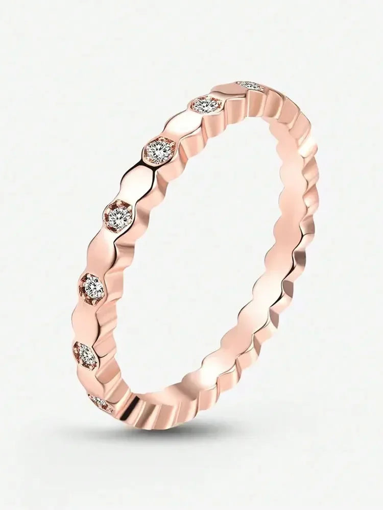 925 Sterling Silver Vintage Geometric Shape Zircon Rings For Women Gift Match Daily Party High Quality Fine Jewelry Accessories Jewelry Precision