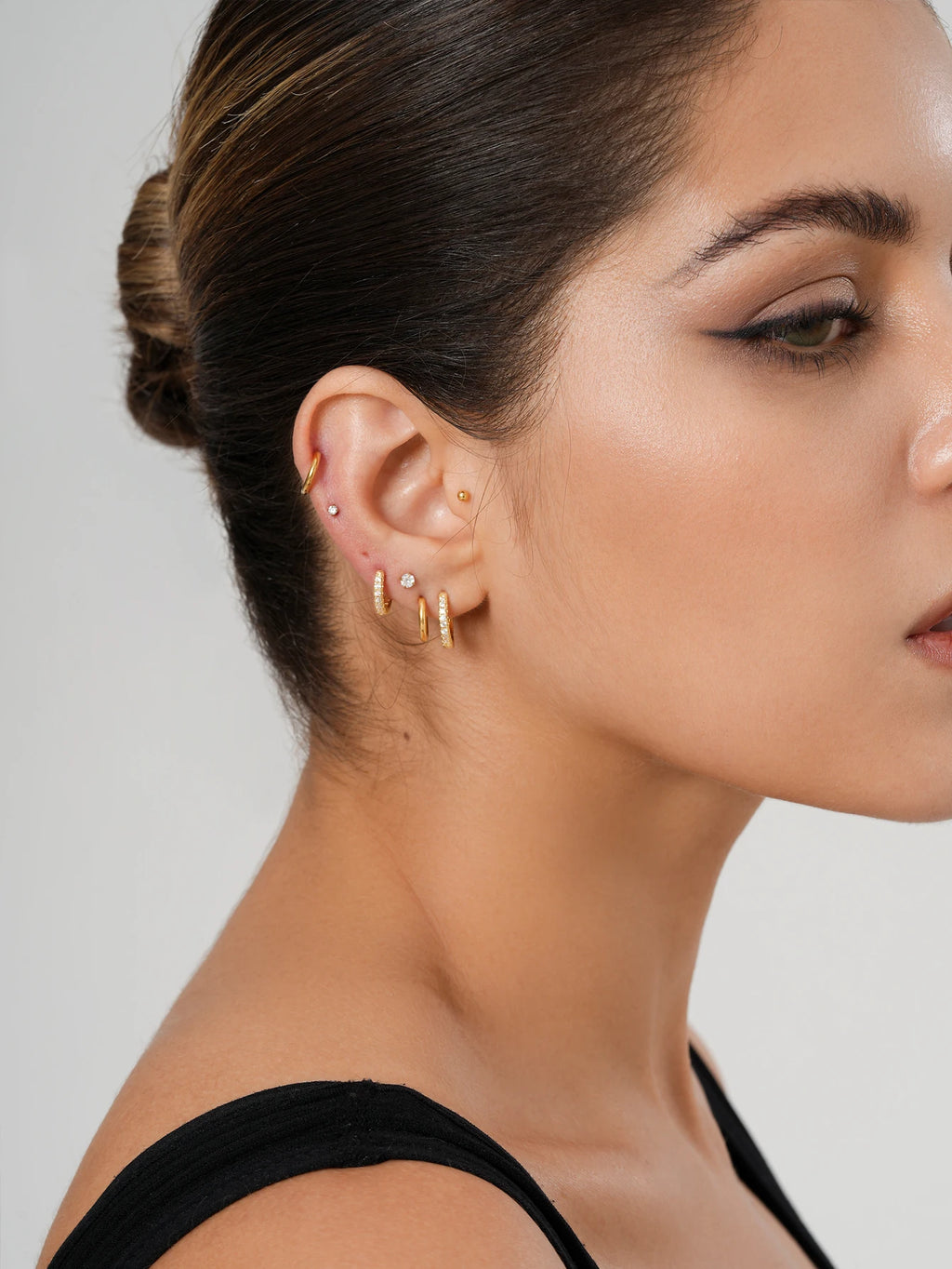 10 Pairs Small Gold Hoop Stud Earrings for Women - Jewelry Precision