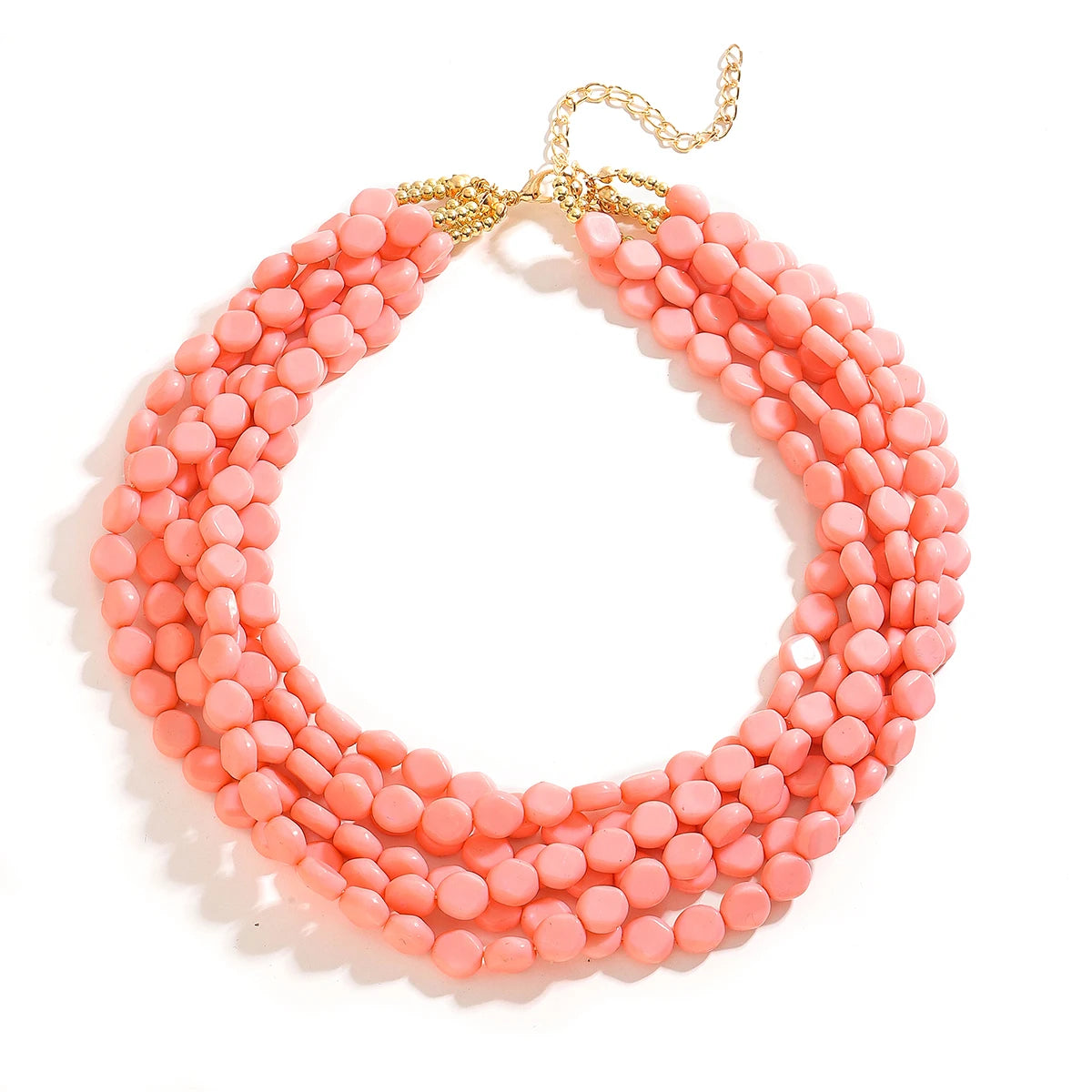 Bohemia Fashion Multilayer Blue Beaded Necklace For Women Jewelry Precision