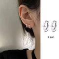 VENTFILLE 925 Sterling Silver CZ Star Moon Asymmetric Hoop Earrings for Women Girls Gold Silver Color Party Jewelry Gifts Jewelry Precision