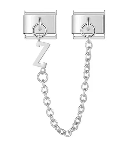 Fashion Chain Letter Elastic Charm Italian Links Fit 9mm Stainless Steel Modular Bracelet Making Women DIY Jewelry Jewelry Precision